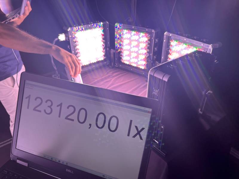 projecteurs LED monochromatique haute densité d'éclairement synchronisé à Lille