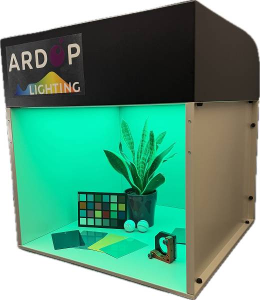 cabine de lumiere LED pour visualisation de la couleur sans metamerisme